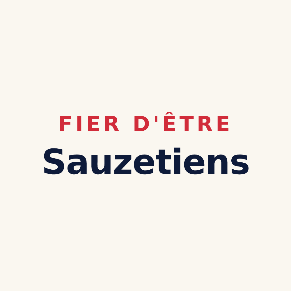 Tasse « Fier d'être Sauzetiens » — design pour Sauzet