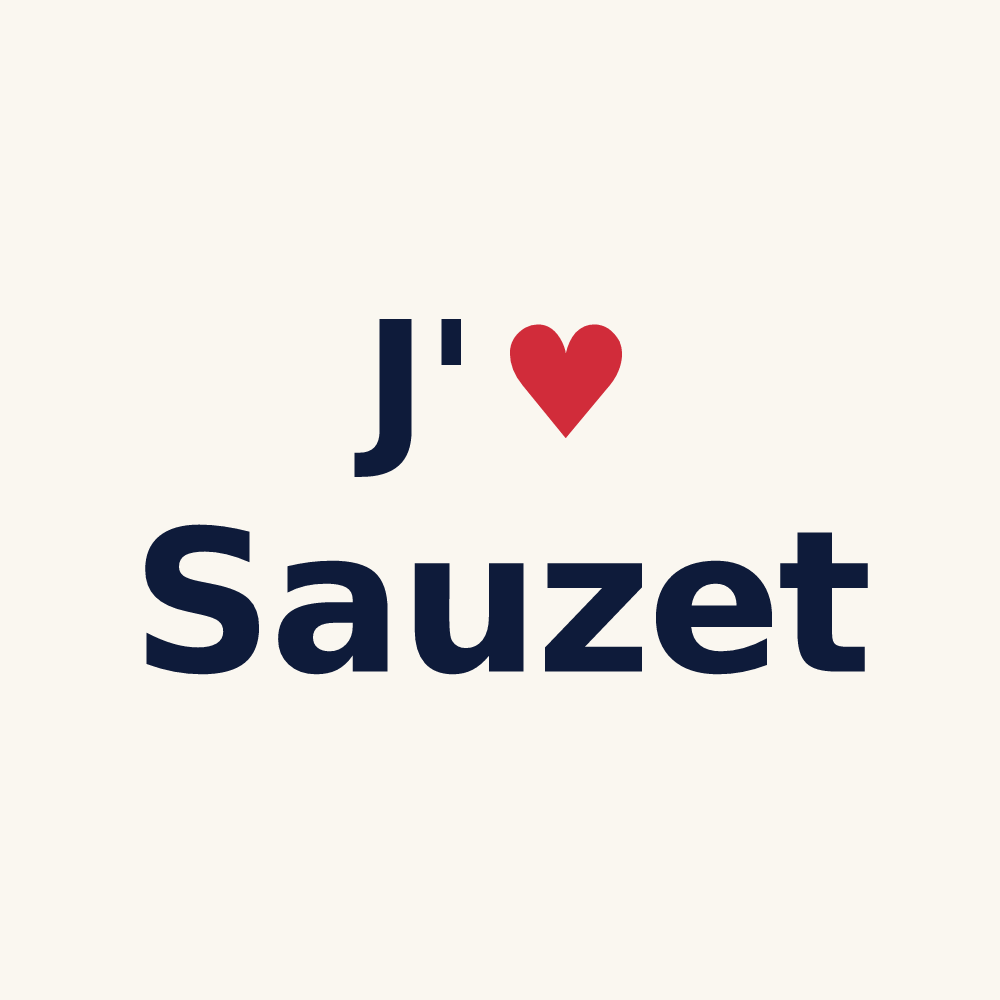 Tasse personnalisée Sauzet — design J'aime Sauzet