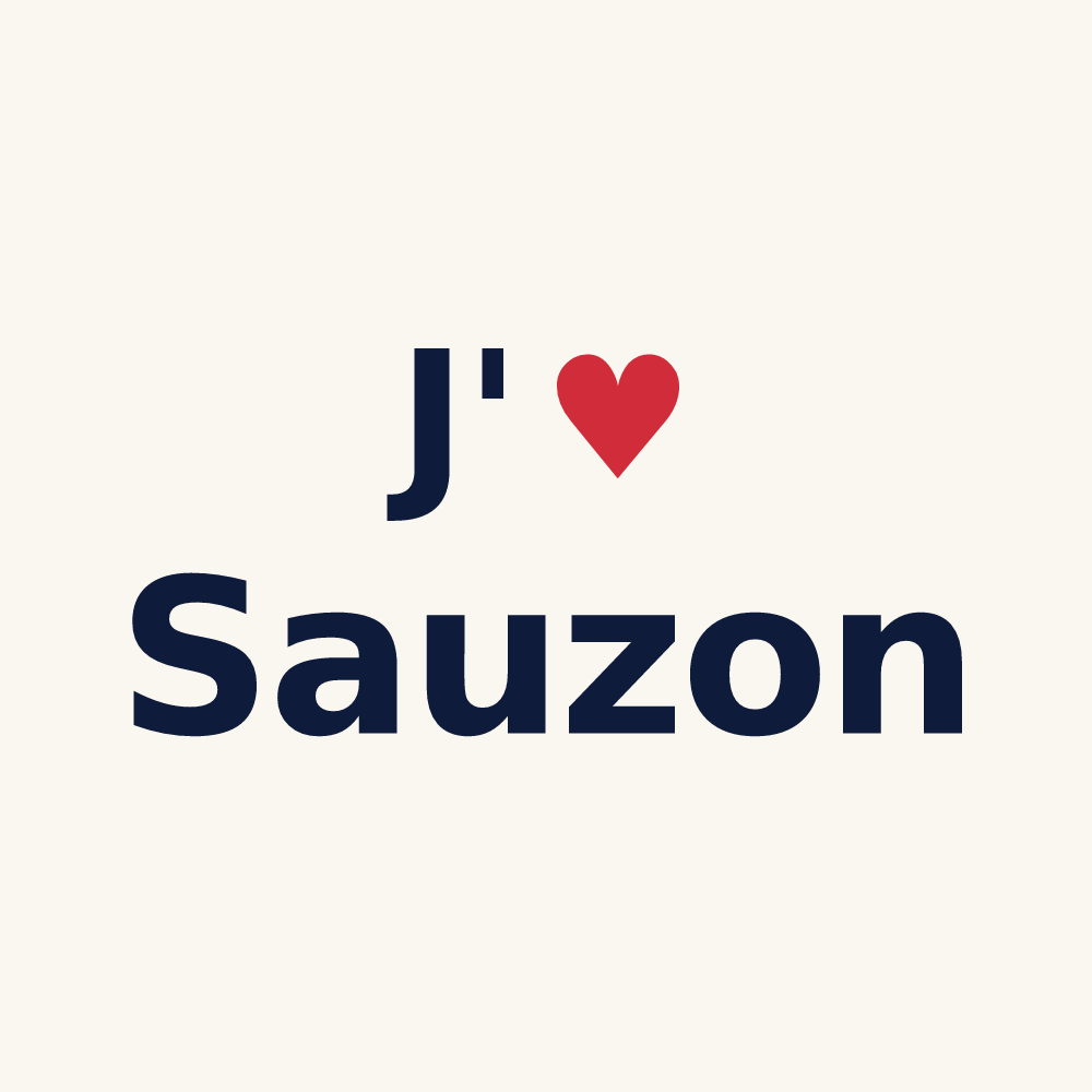 Tasse personnalisée Sauzon — design J'aime Sauzon