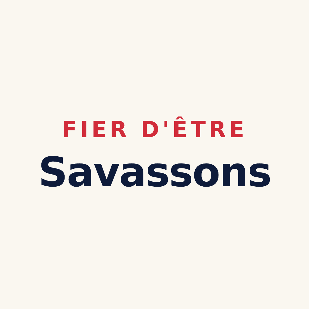 Tasse « Fier d'être Savassons » — design pour Savasse