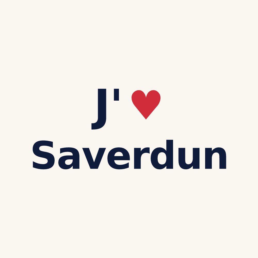 Tasse personnalisée Saverdun — design J'aime Saverdun