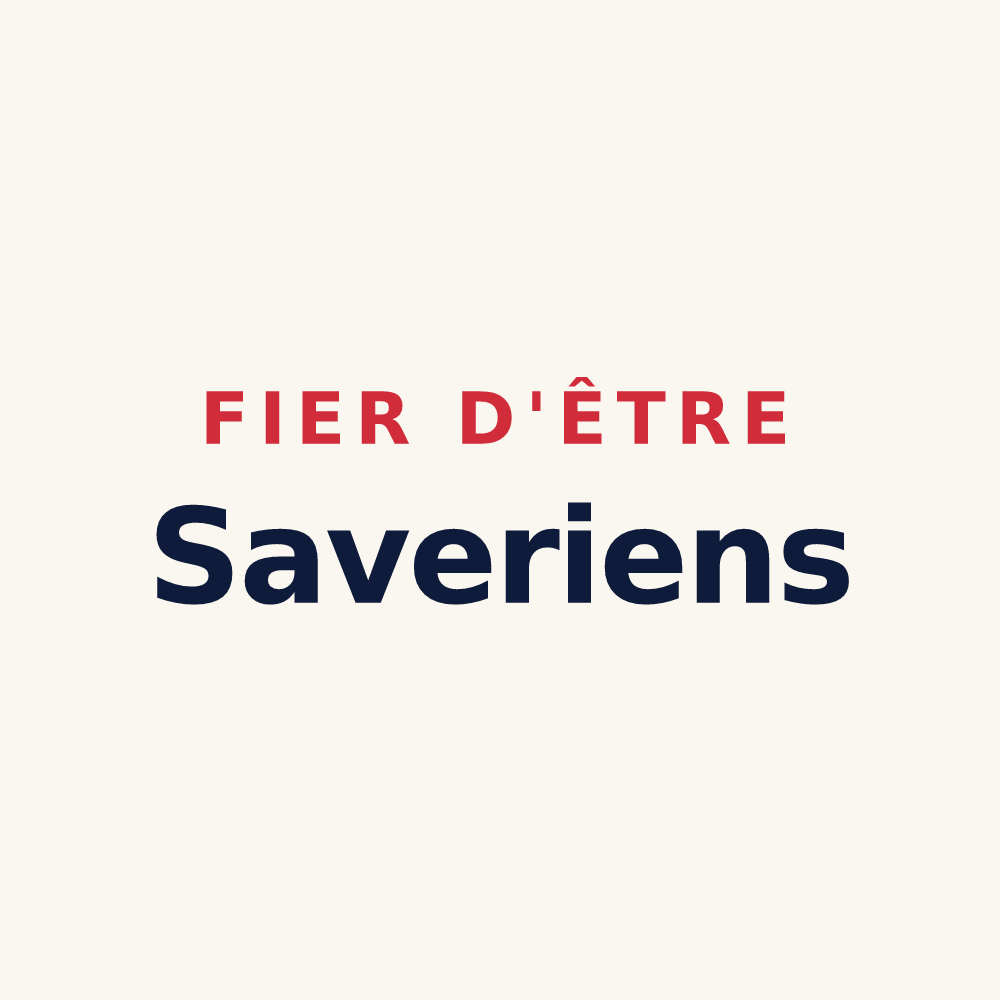 Tasse « Fier d'être Saveriens » — design pour Savères