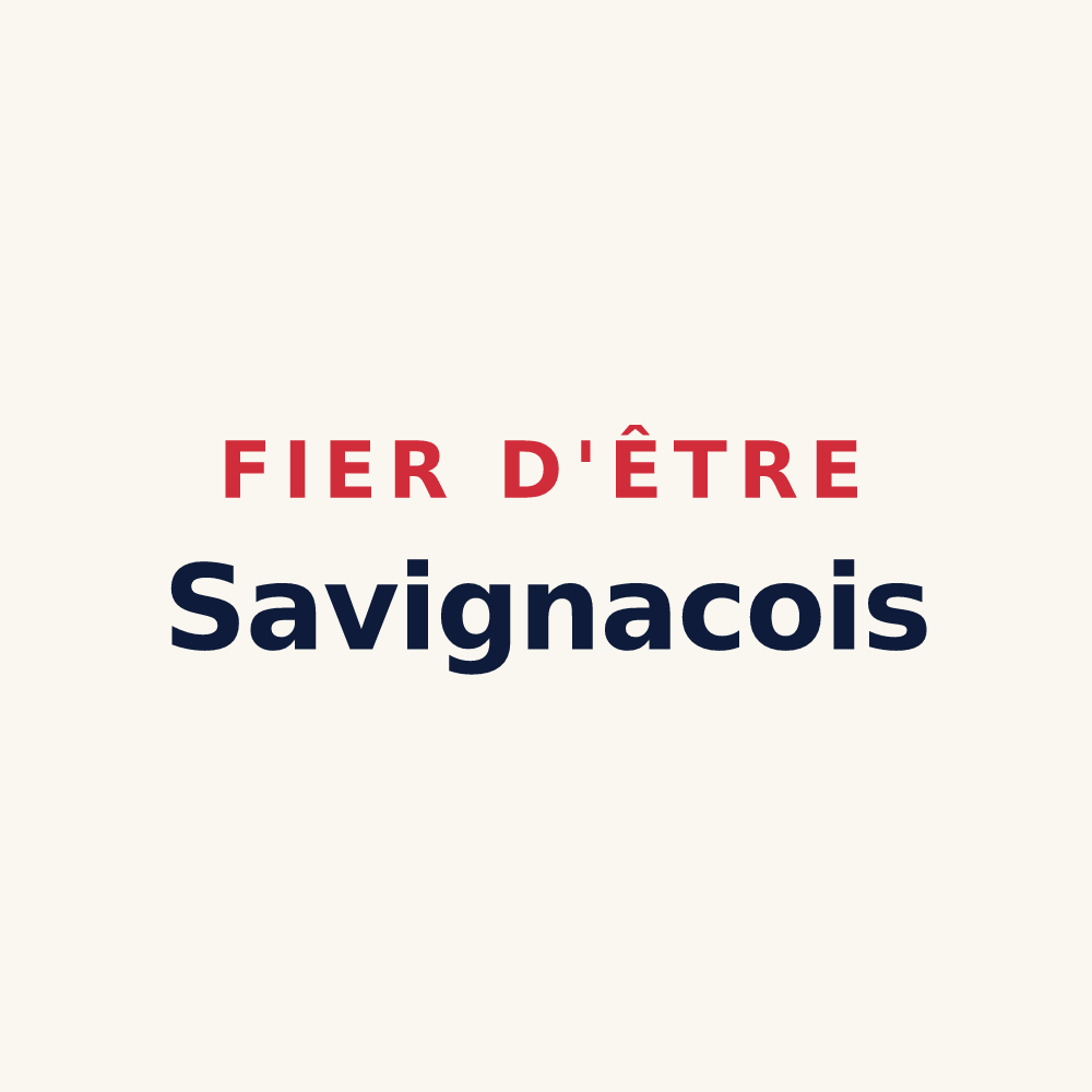Tasse « Fier d'être Savignacois » — design pour Savignac