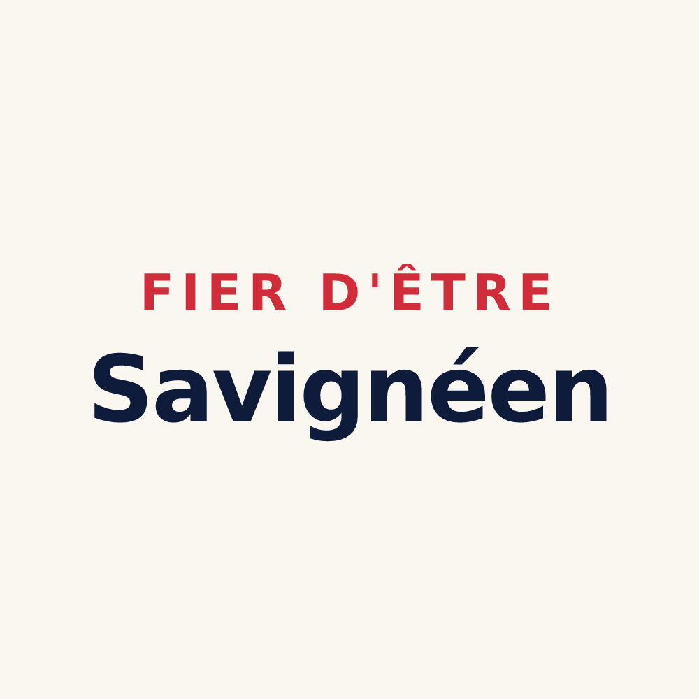 Tasse « Fier d'être Savignéen » — design pour Savigné-l'Évêque