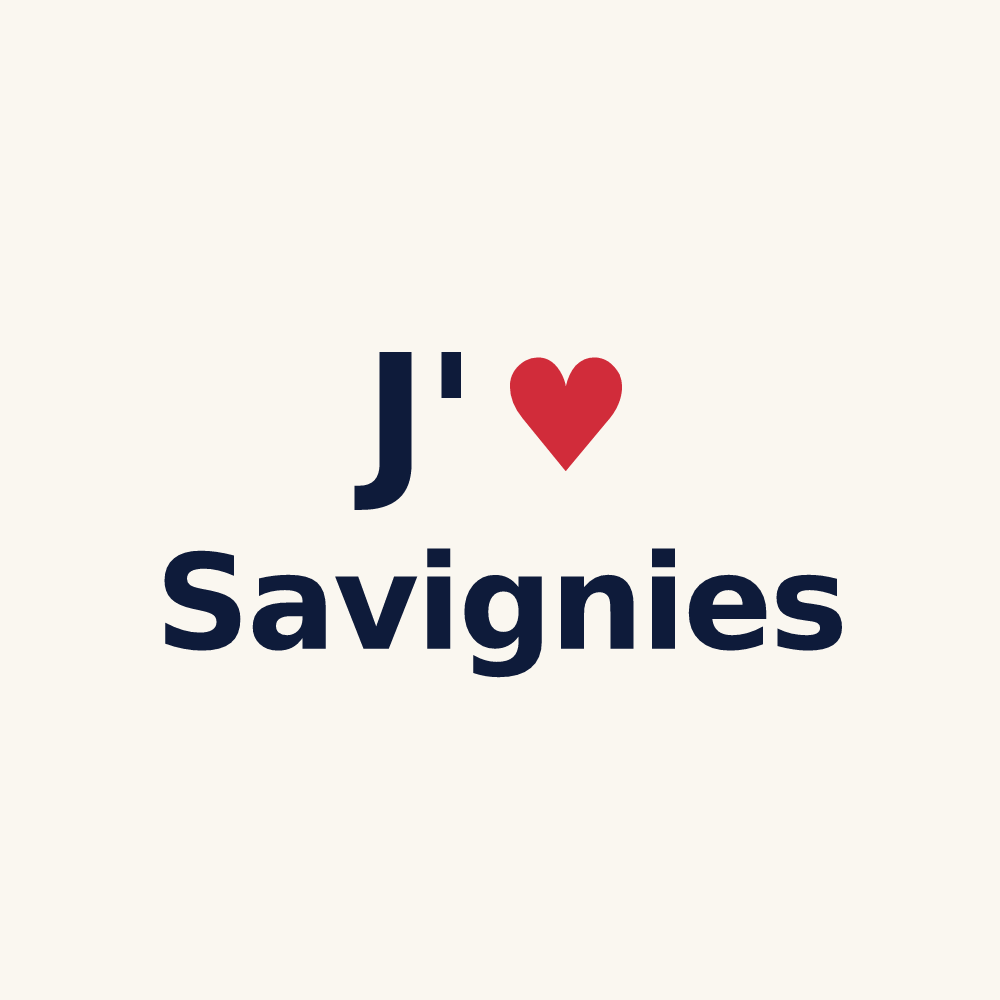 Tasse personnalisée Savignies — design J'aime Savignies