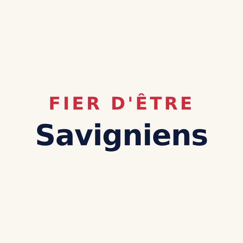Tasse « Fier d'être Savigniens » — design pour Savigny-le-Vieux