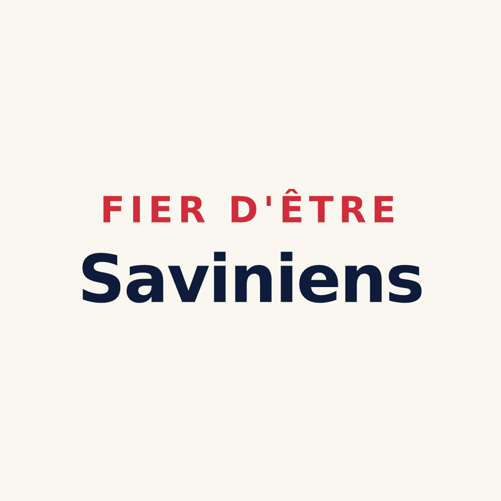 Tasse « Fier d'être Saviniens » — design pour Savigny-sur-Ardres