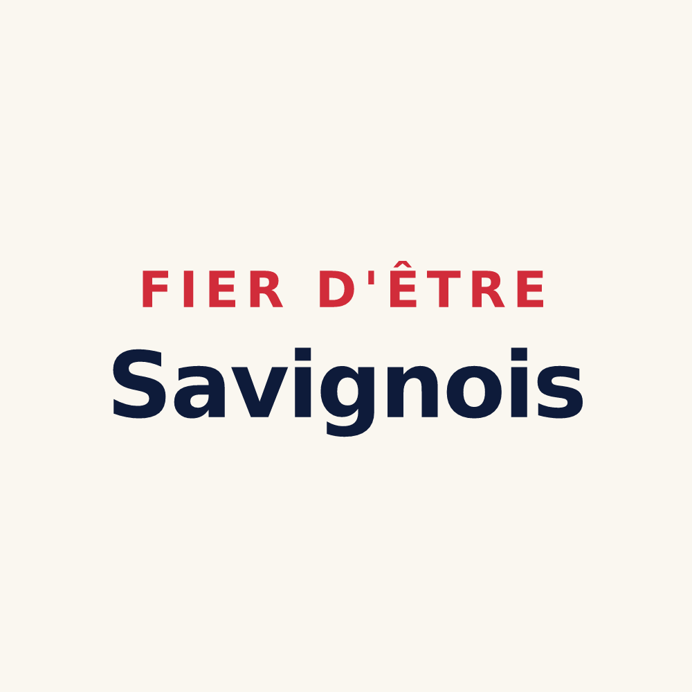 Tasse « Fier d'être Savignois » — design pour Savigny