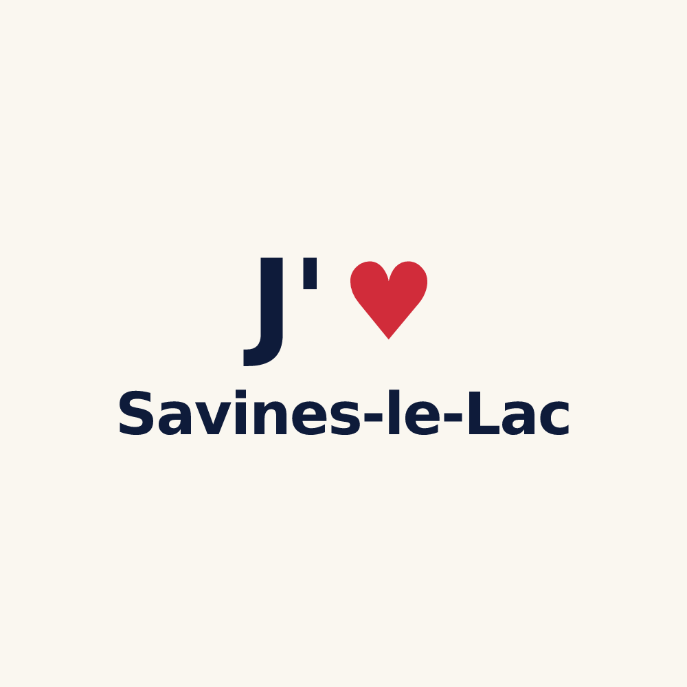 Tasse personnalisée Savines-le-Lac — design J'aime Savines-le-Lac