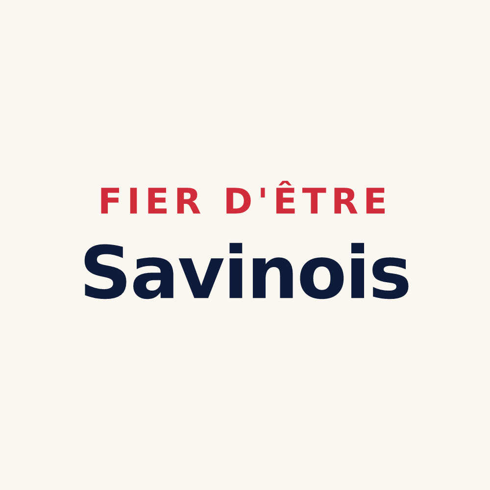 Tasse « Fier d'être Savinois » — design pour Savines-le-Lac