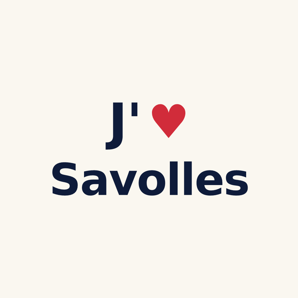 Tasse personnalisée Savolles — design J'aime Savolles