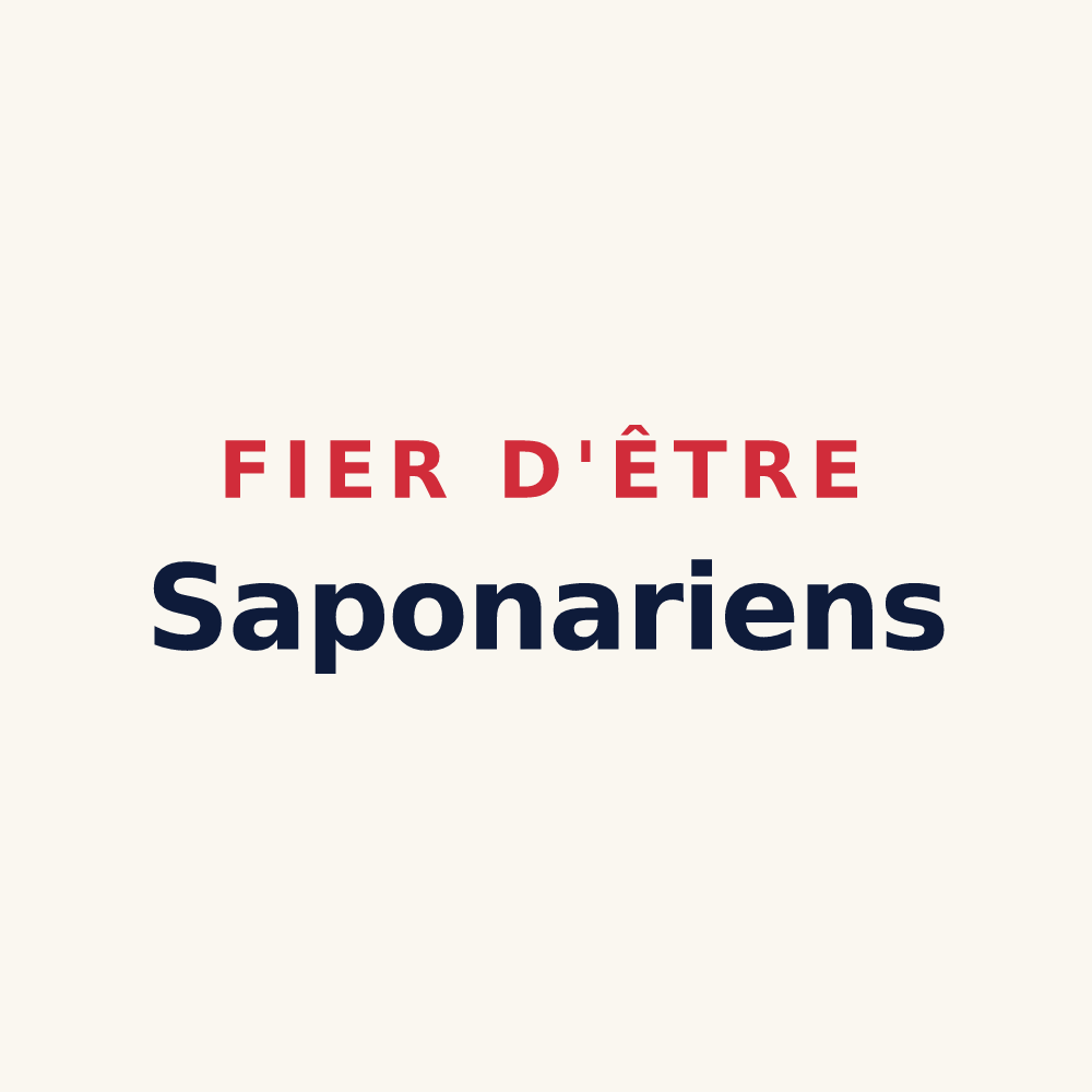 Tasse « Fier d'être Saponariens » — design pour Savonnières-devant-Bar