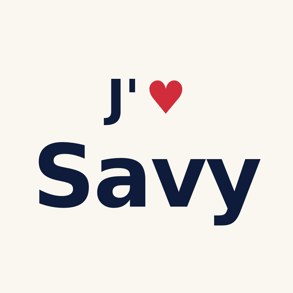 Tasse personnalisée Savy — design J'aime Savy