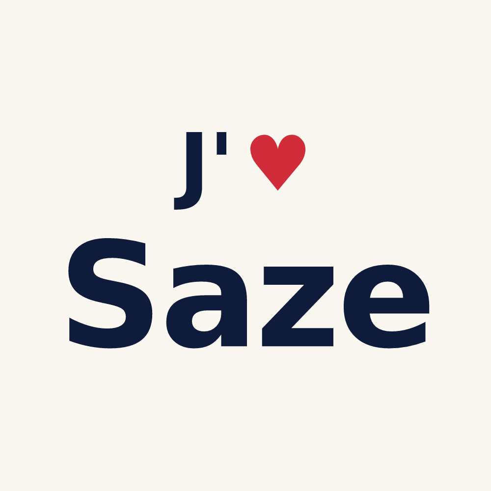 Tasse personnalisée Saze — design J'aime Saze
