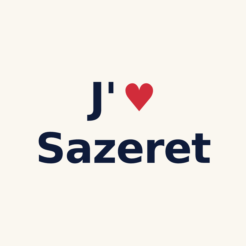 Tasse personnalisée Sazeret — design J'aime Sazeret