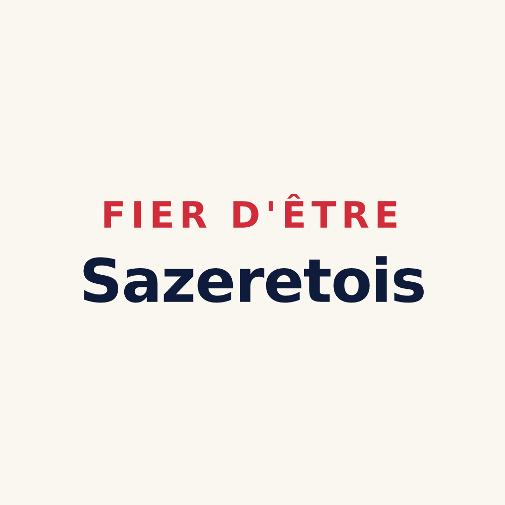 Tasse « Fier d'être Sazeretois » — design pour Sazeret