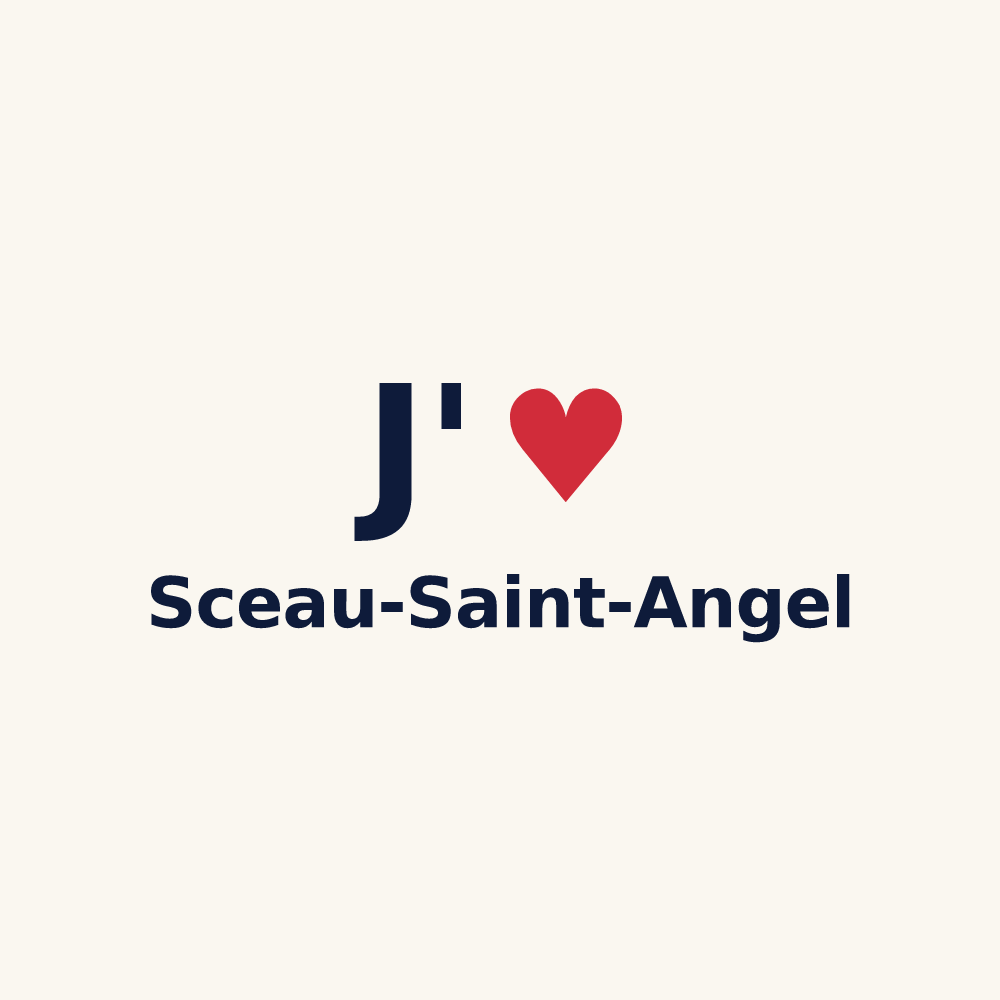 Tasse personnalisée Sceau-Saint-Angel — design « J'aime Sceau-Saint-Angel » imprimé sur la tasse