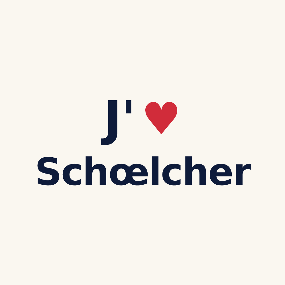 Tasse personnalisée Schœlcher — design J'aime Schœlcher