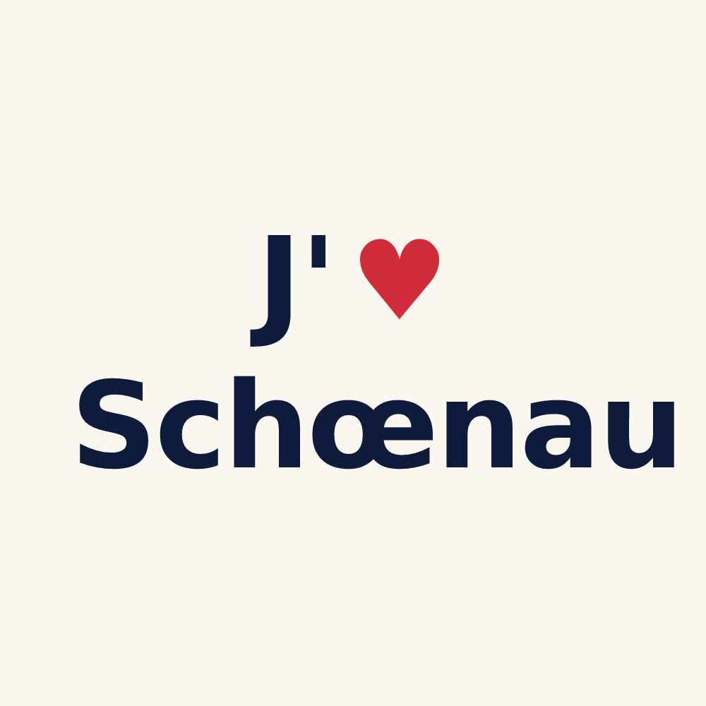 Tasse personnalisée Schœnau — design J'aime Schœnau