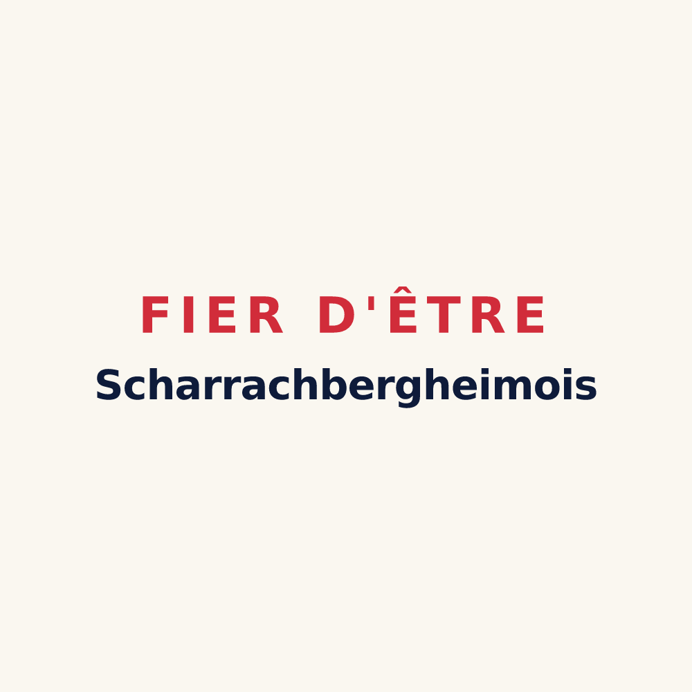 Tasse « Fier d'être Scharrachbergheimois » — design pour Scharrachbergheim-Irmstett