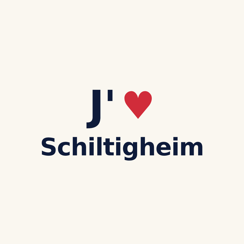 Tasse personnalisée Schiltigheim — design J'aime Schiltigheim