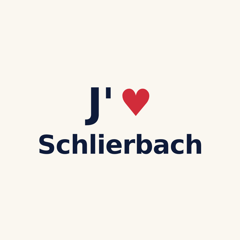 Tasse personnalisée Schlierbach — design J'aime Schlierbach