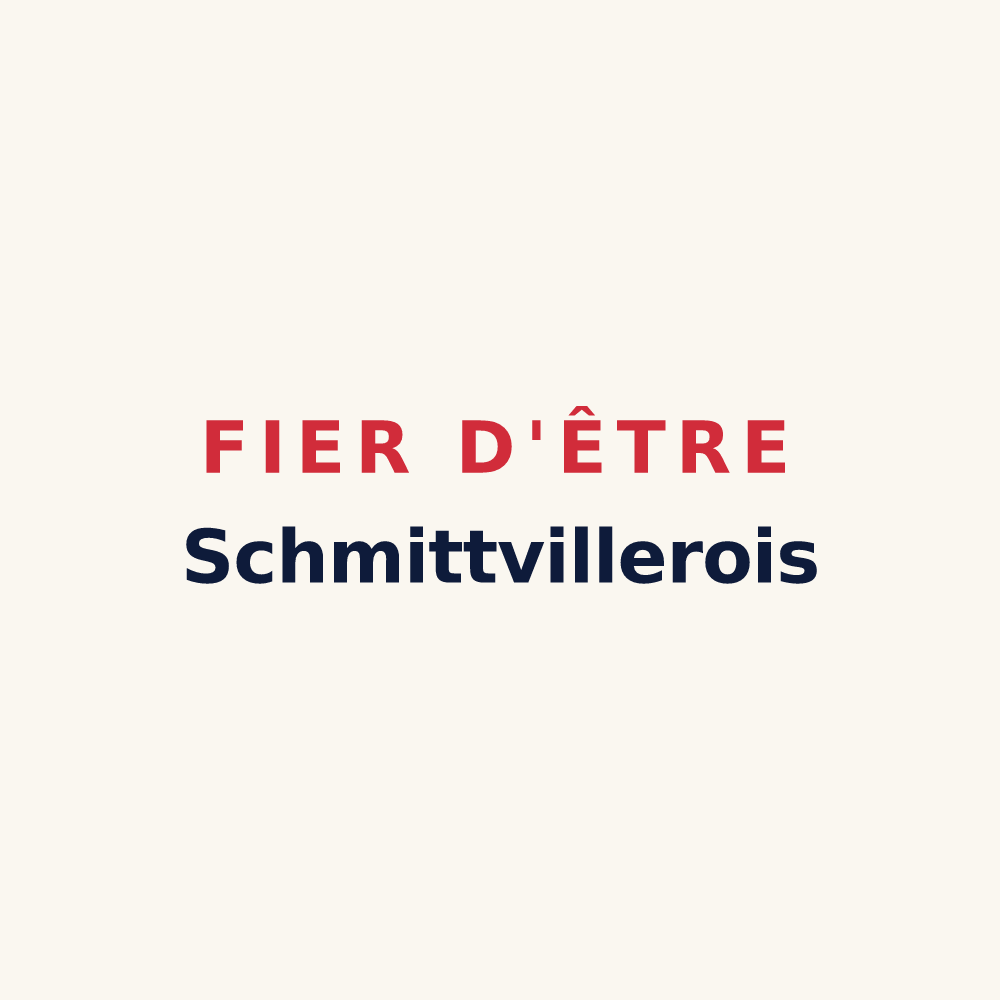 Tasse « Fier d'être Schmittvillerois » — design pour Schmittviller