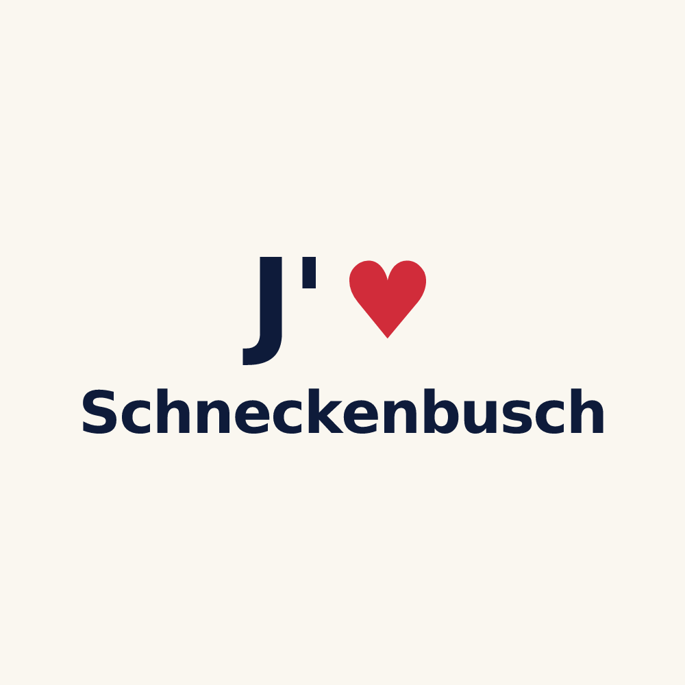 Tasse personnalisée Schneckenbusch — design J'aime Schneckenbusch