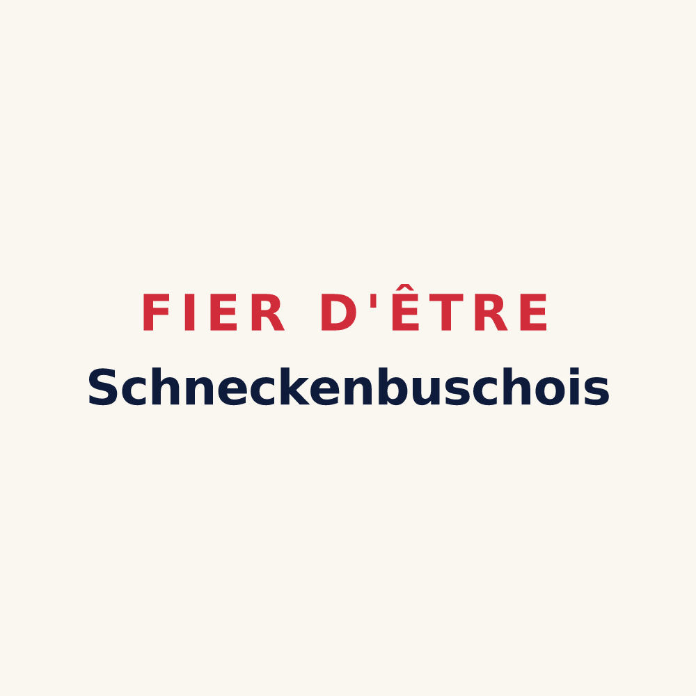Tasse « Fier d'être Schneckenbuschois » — design pour Schneckenbusch