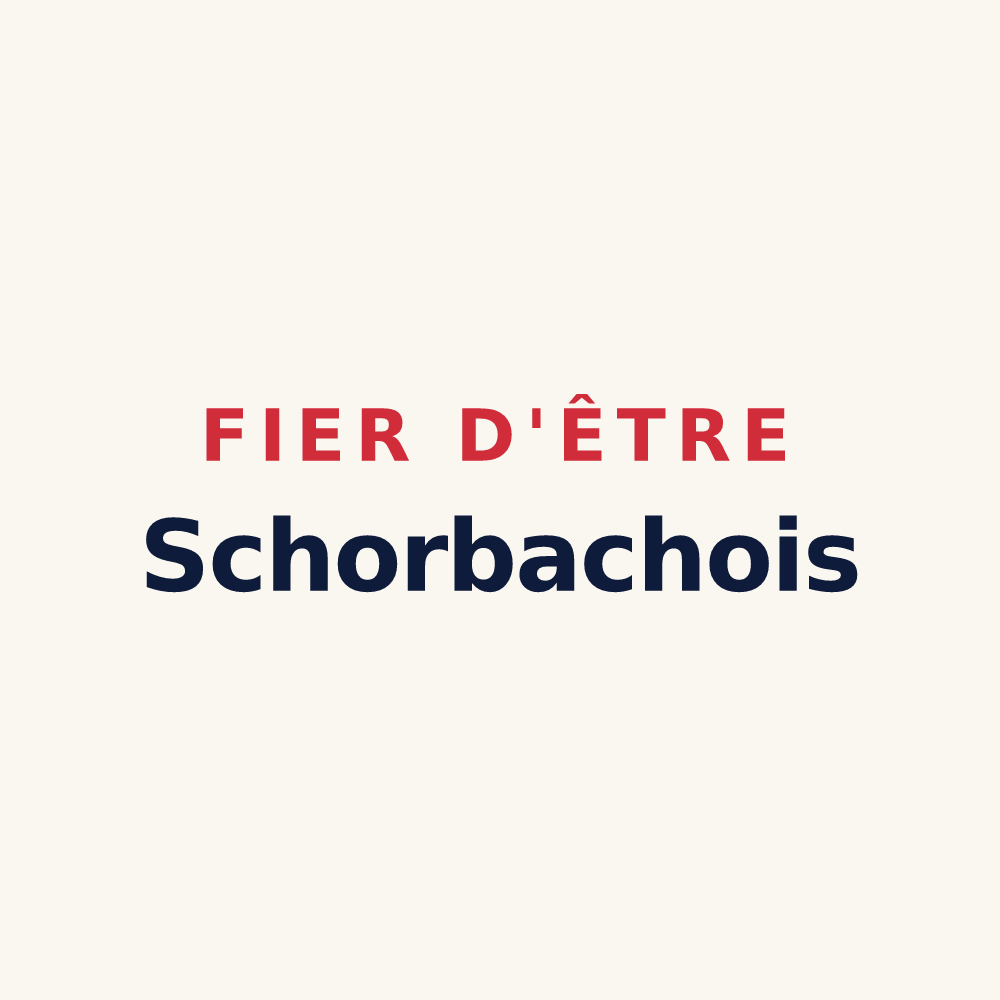 Tasse « Fier d'être Schorbachois » — design pour Schorbach