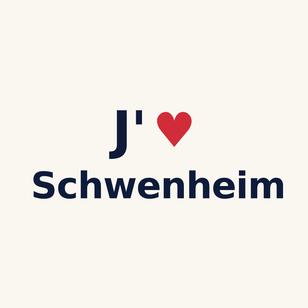 Tasse personnalisée Schwenheim — design J'aime Schwenheim