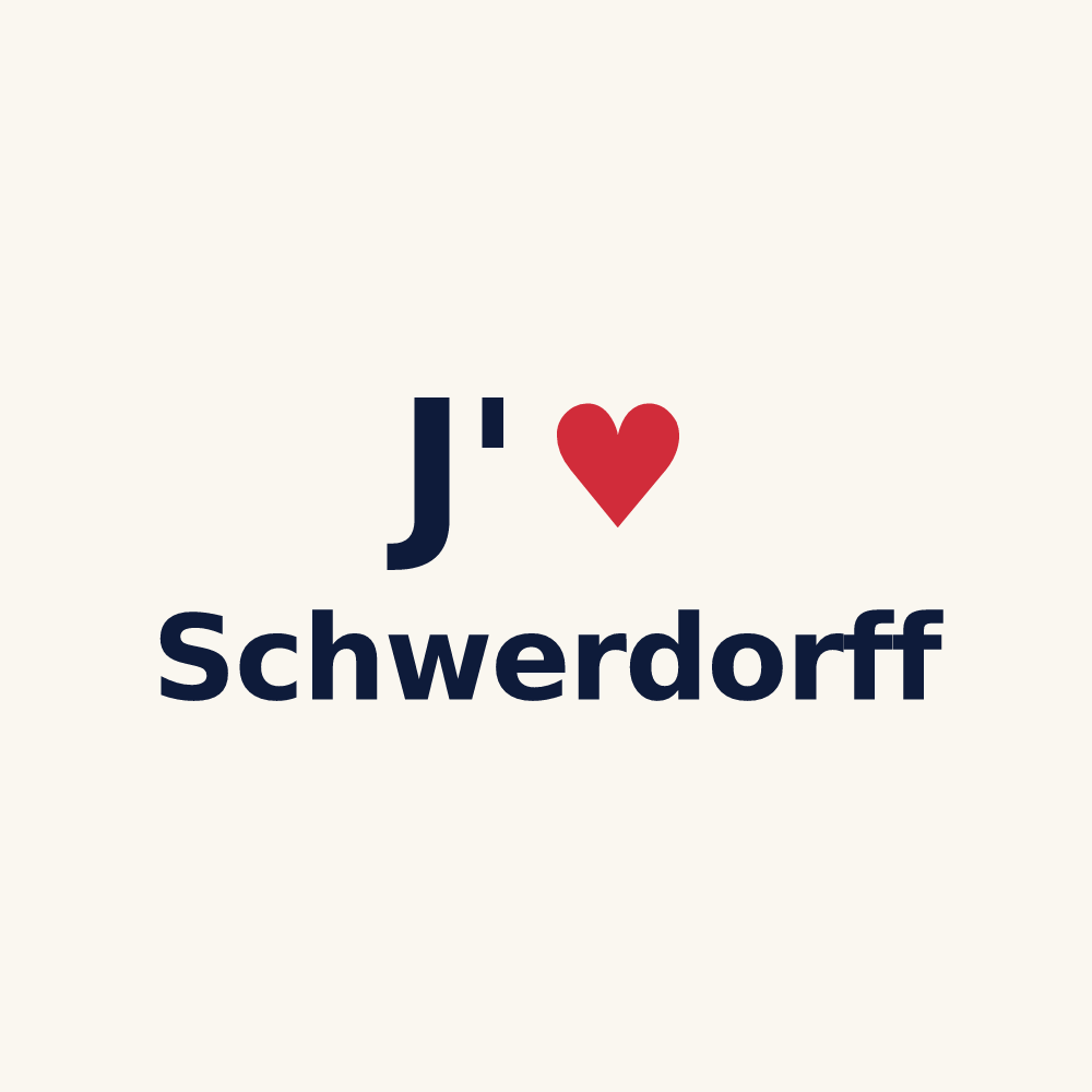 Tasse personnalisée Schwerdorff — design J'aime Schwerdorff