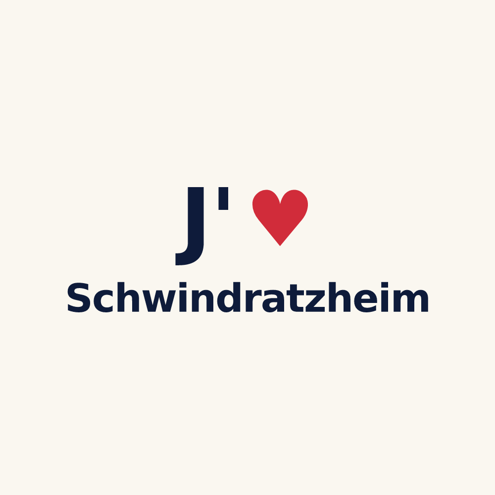 Tasse personnalisée Schwindratzheim — design J'aime Schwindratzheim