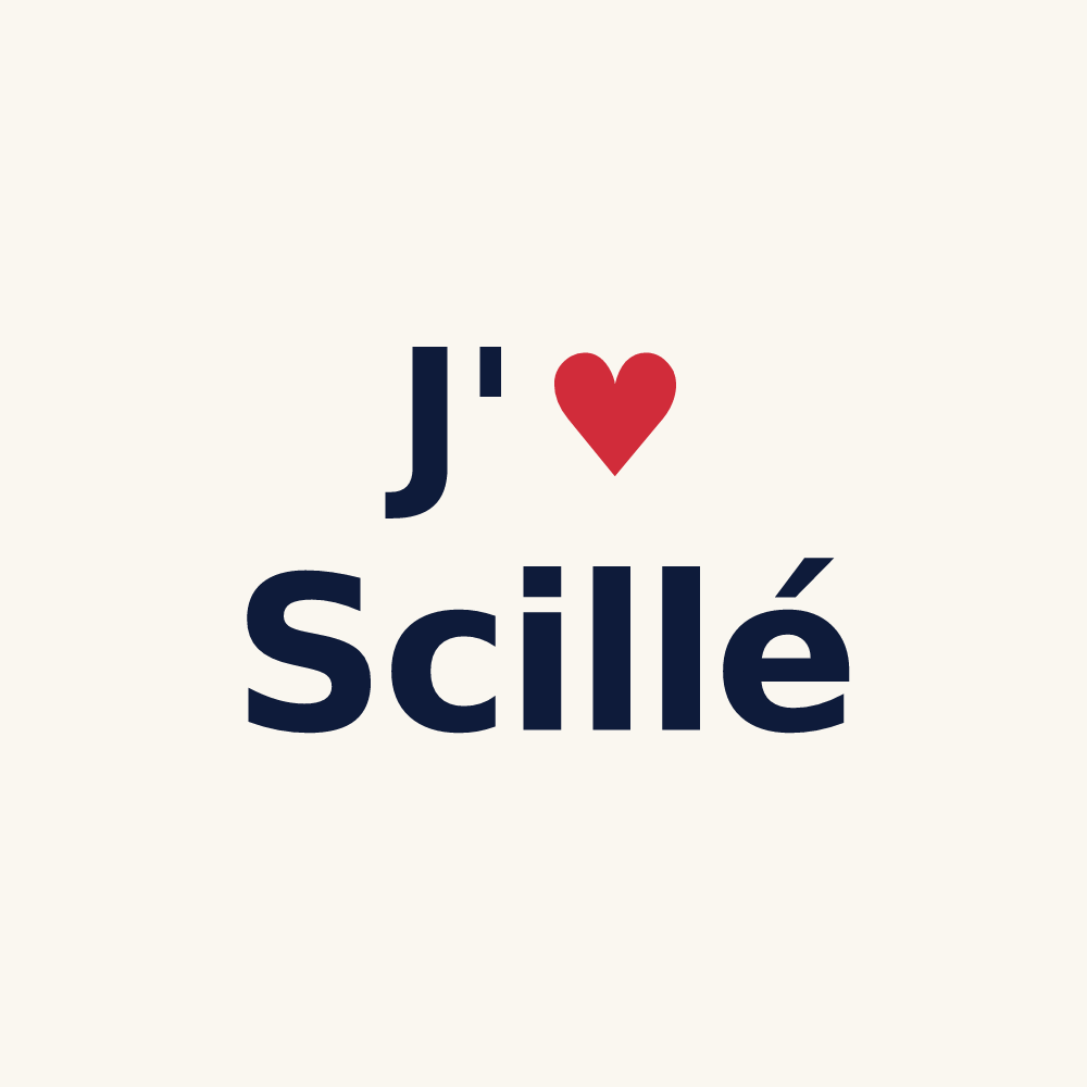 Tasse personnalisée Scillé — design J'aime Scillé
