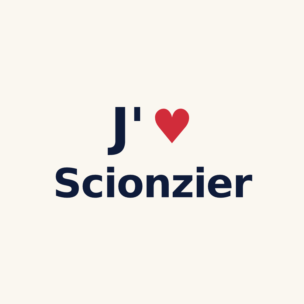 Tasse personnalisée Scionzier — design J'aime Scionzier