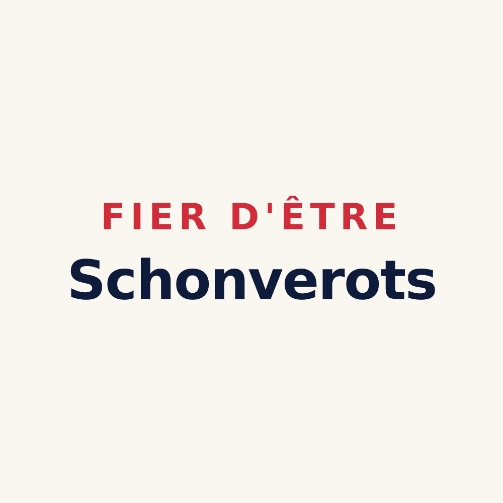 Tasse « Fier d'être Schonverots » — design pour Scionzier