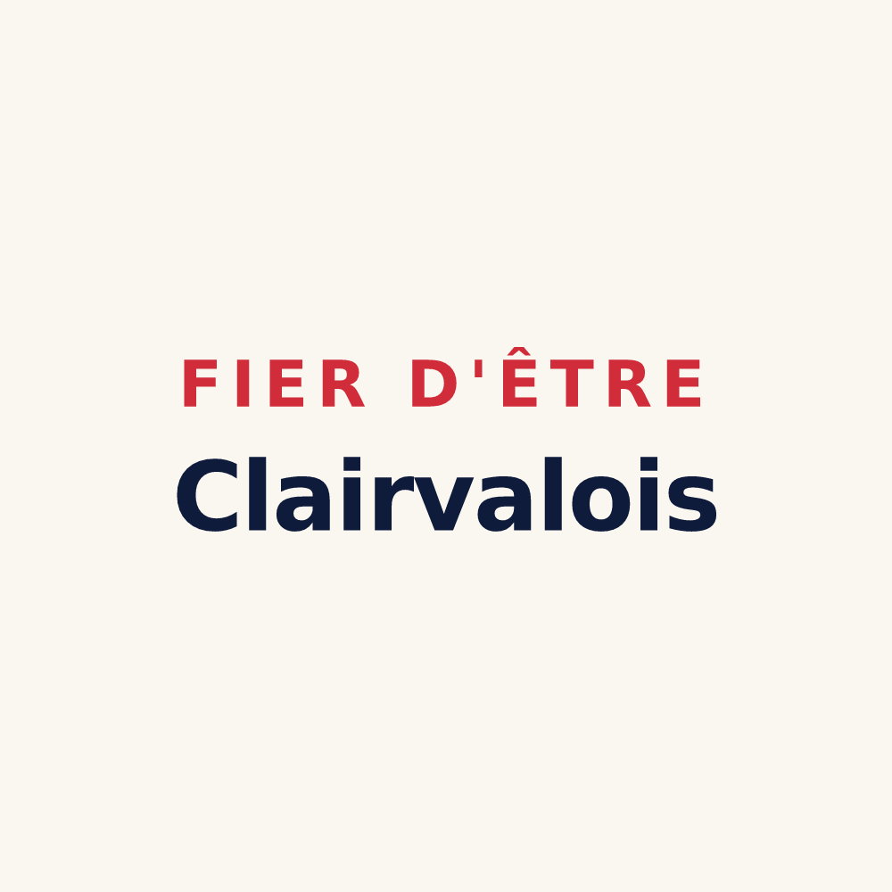 Tasse « Fier d'être Clairvalois » — design pour Scorbé-Clairvaux