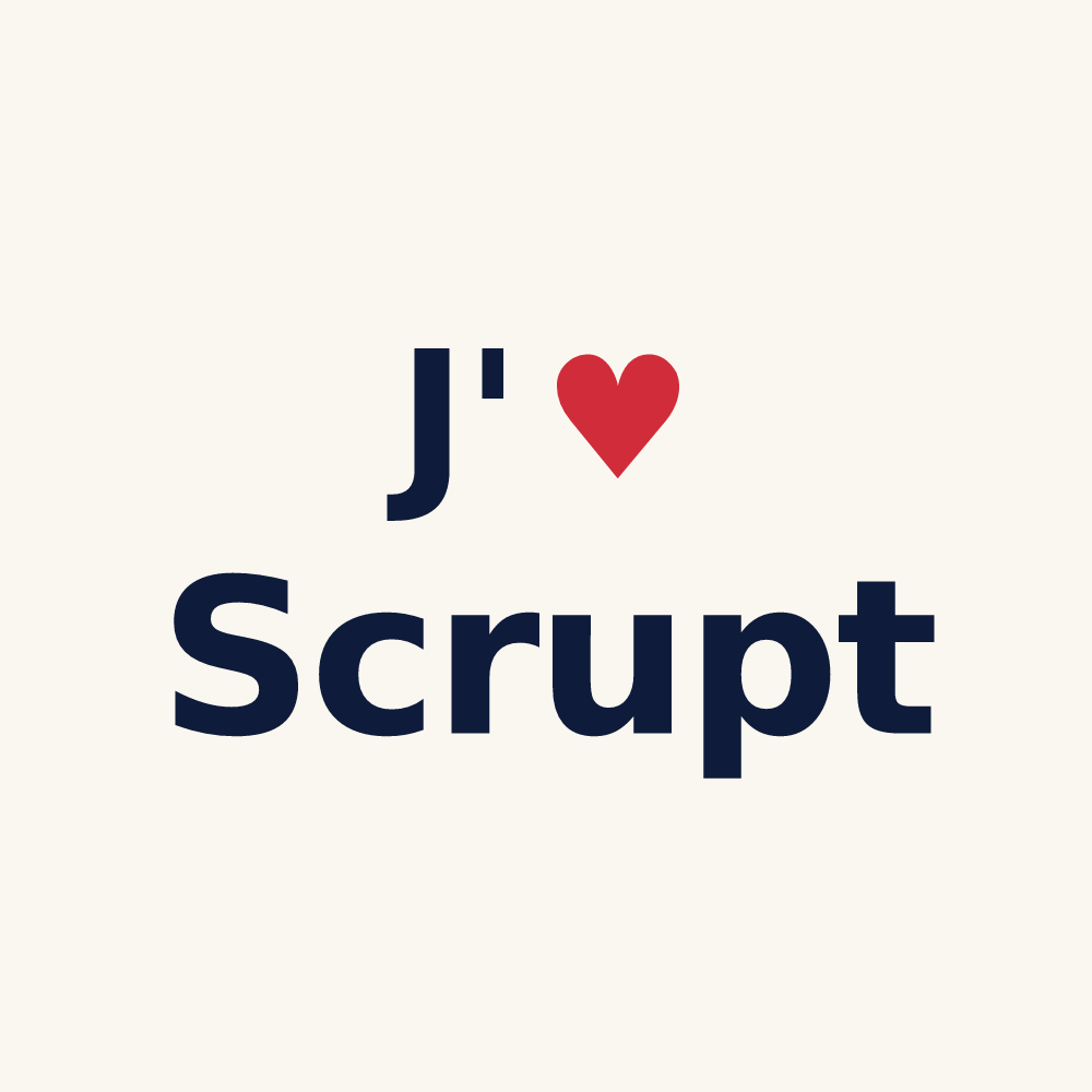 Tasse personnalisée Scrupt — design J'aime Scrupt