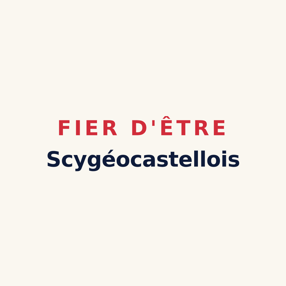 Tasse « Fier d'être Scygéocastellois » — design pour Scy-Chazelles