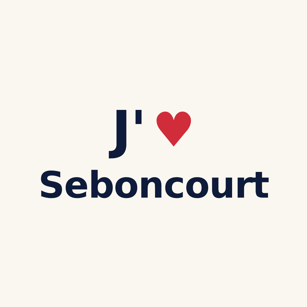Tasse personnalisée Seboncourt — design J'aime Seboncourt