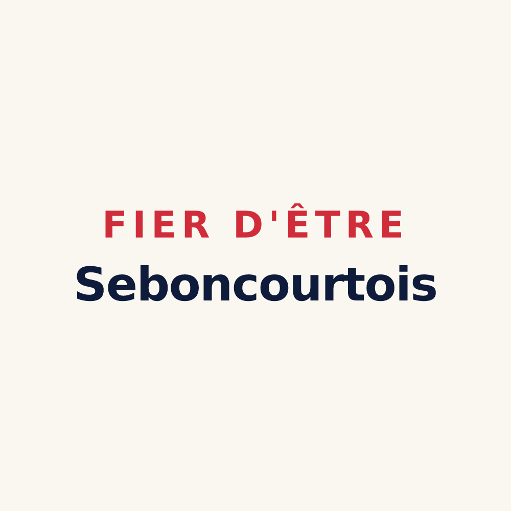 Tasse « Fier d'être Seboncourtois » — design pour Seboncourt