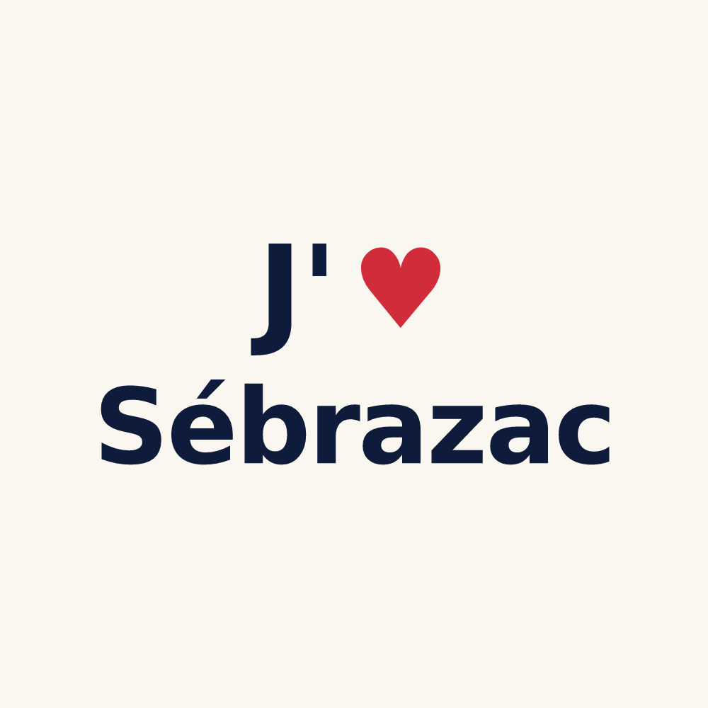 Tasse personnalisée Sébrazac — design J'aime Sébrazac