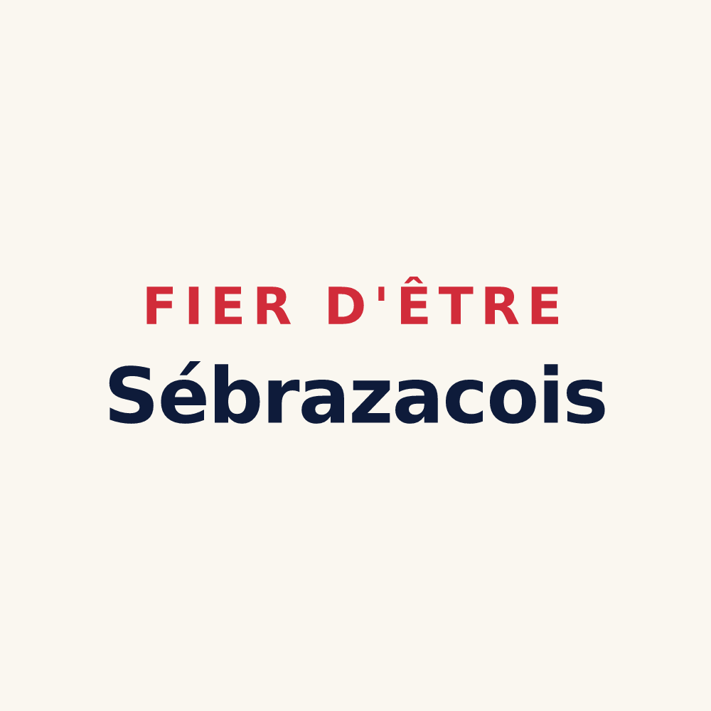 Tasse « Fier d'être Sébrazacois » — design pour Sébrazac