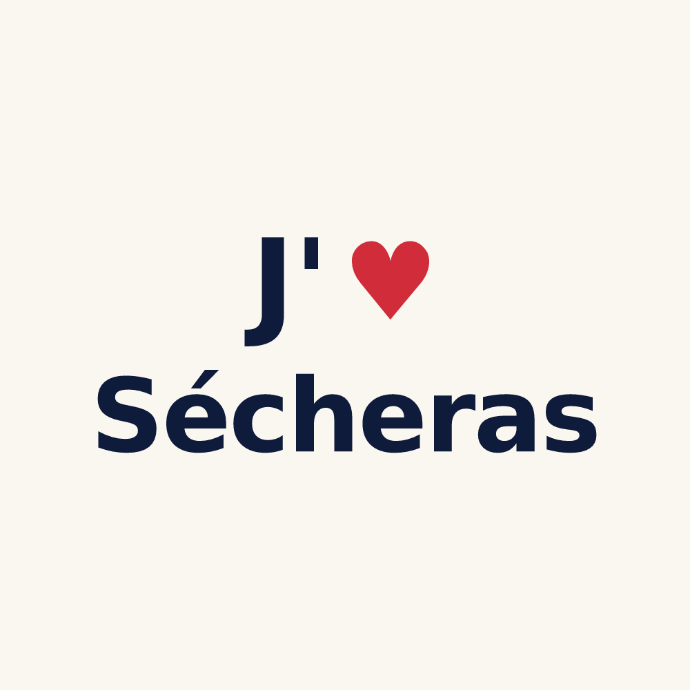 Tasse personnalisée Sécheras — design J'aime Sécheras