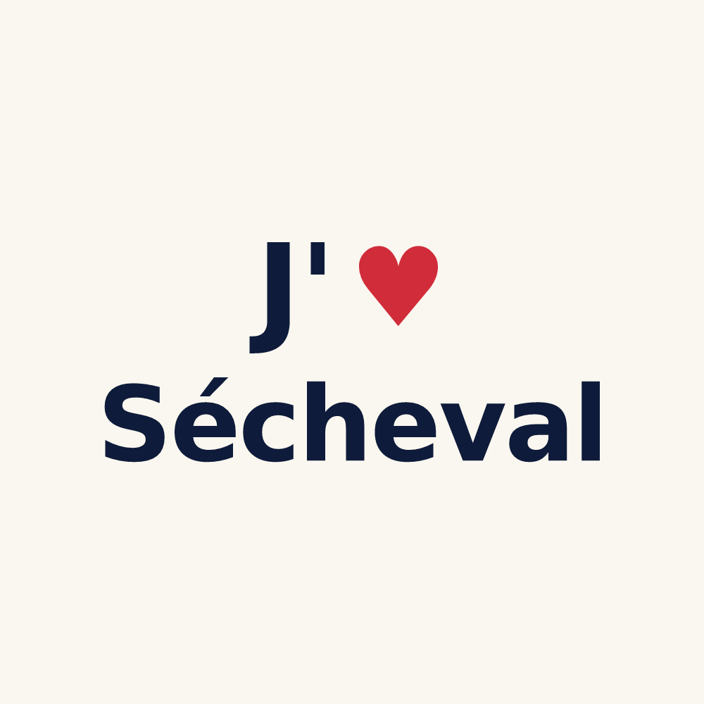 Tasse personnalisée Sécheval — design J'aime Sécheval