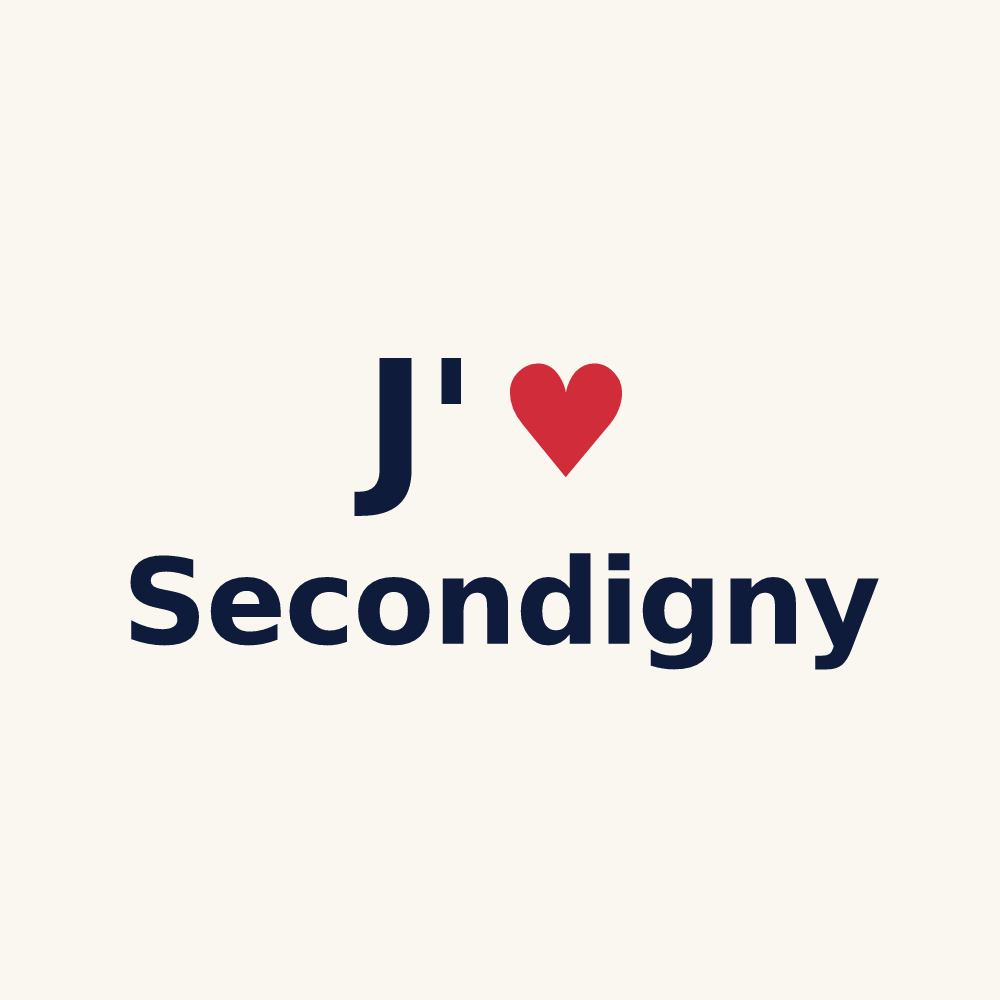 Tasse personnalisée Secondigny — design J'aime Secondigny