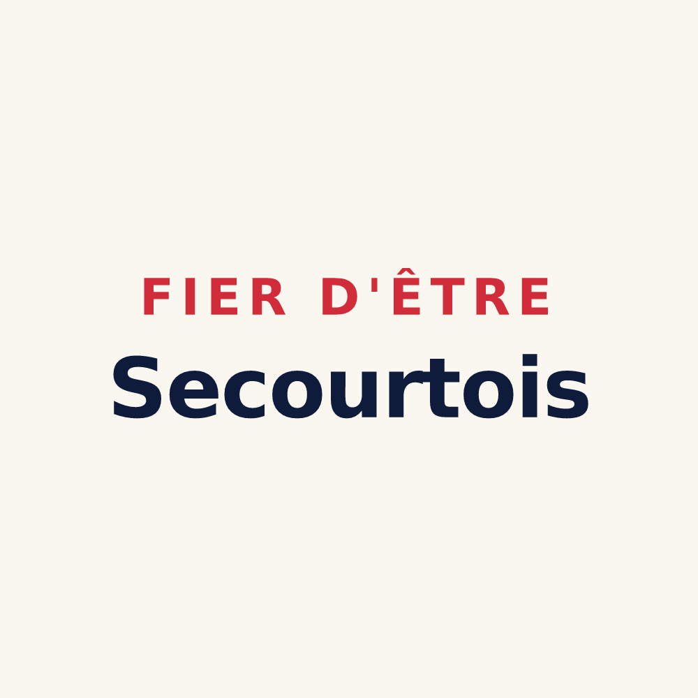 Tasse « Fier d'être Secourtois » — design pour Secourt
