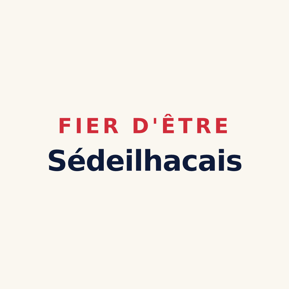 Tasse « Fier d'être Sédeilhacais » — design pour Sédeilhac