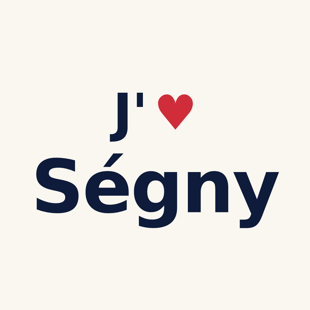 Tasse personnalisée Ségny — design J'aime Ségny