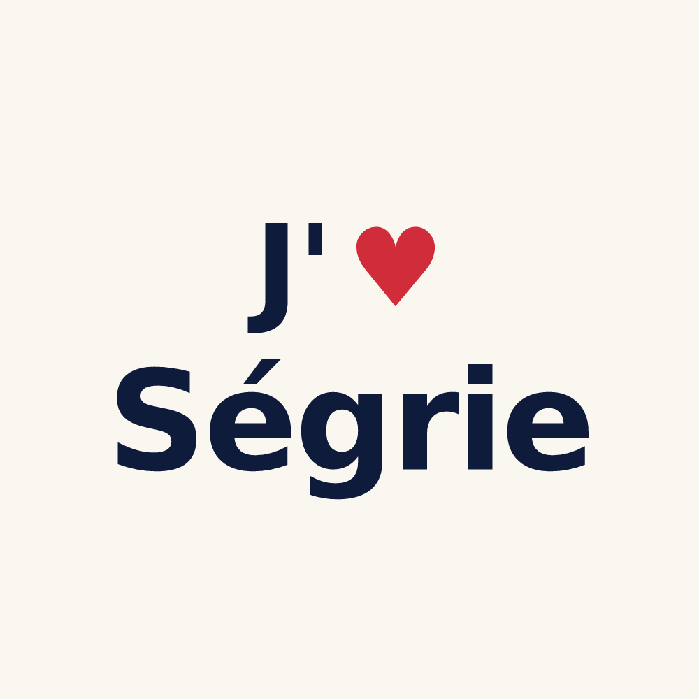 Tasse personnalisée Ségrie — design J'aime Ségrie